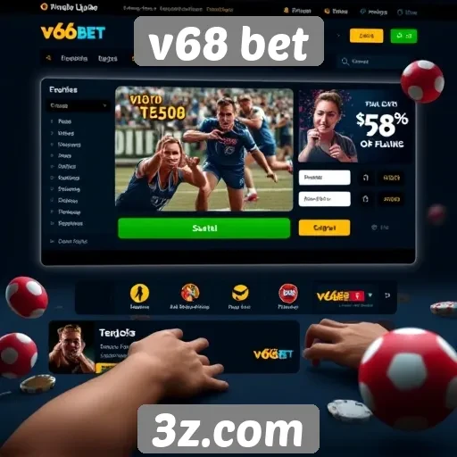 Experiência do usuário no site v68 bet